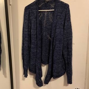 Torrid Pretty Knit Blue Open Cardigan NWOT